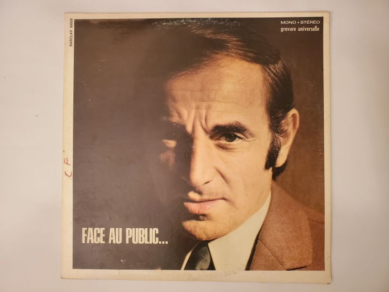 Charles Aznavour Face au public... vinyl record